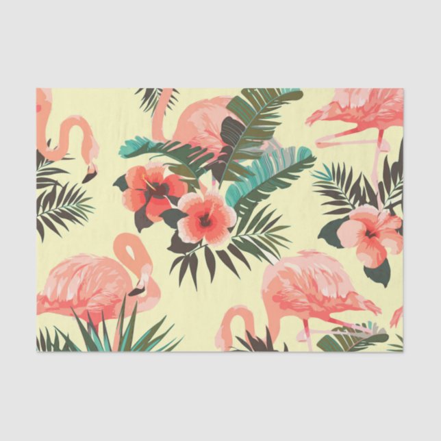 Flamingo Pattern Tissue Paper (Front)