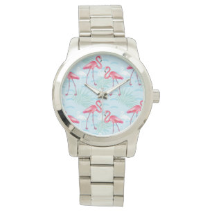 Flamingo Pattern Watch