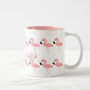 Flamingo Personalised Two-Tone Coffee Mug
