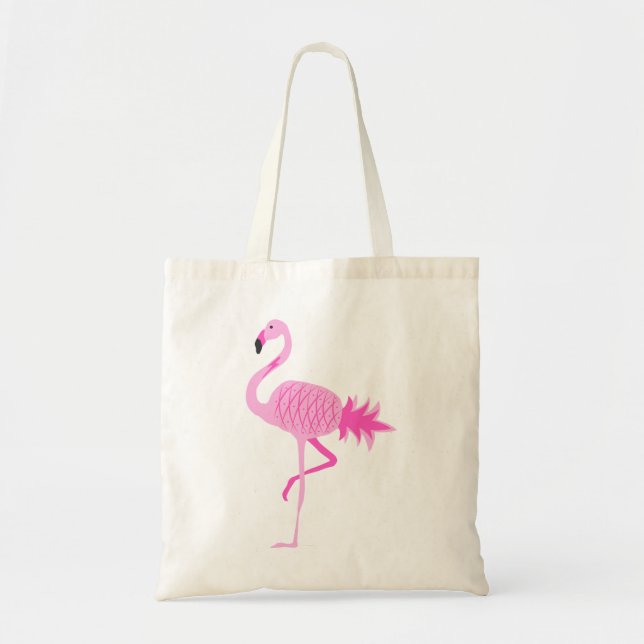 Flamingo Pineapple Tote Bag (Front)