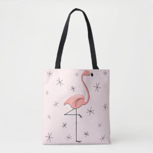 Flamingo Pink all over tote Bag