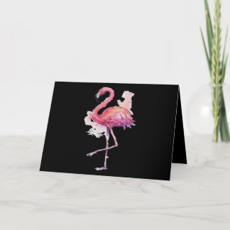 Flamingo  Pink Animal Lover Flamingo Art Card