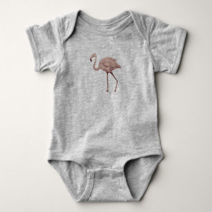 Flamingo Pink Baby Bodysuit