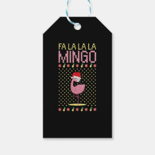 Flamingo pink beak gift Christmas Tags