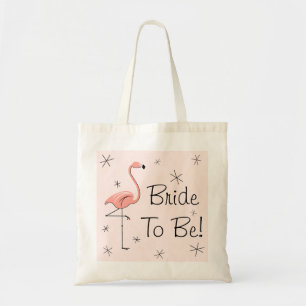 Flamingo Pink Bride to Be! tote bag