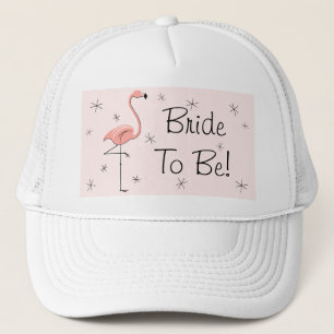 Flamingo Pink 'Bride To Be!' Trucker hat pink