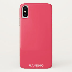 Flamingo pink color name iPhone x case