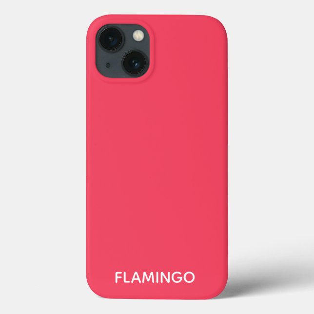 Flamingo pink color name Case-Mate iPhone case (Back)