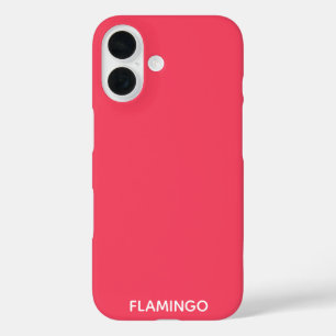 Flamingo pink colour name iPhone 16 case