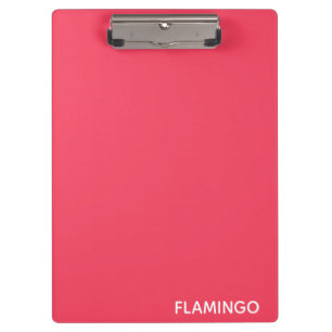 Flamingo pink colour name clipboard