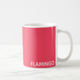 Flamingo pink colour name coffee mug