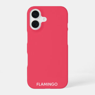 Flamingo pink colour name iPhone 16 case