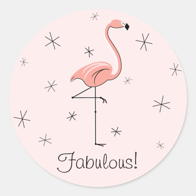 Flamingo Pink Fabulous! sticker (Front)