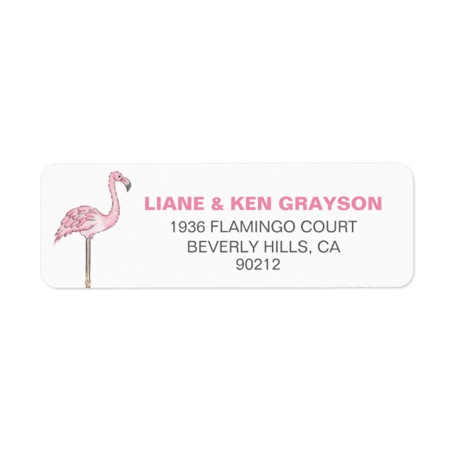 Flamingo Pink Grey Modern Clean (Front)