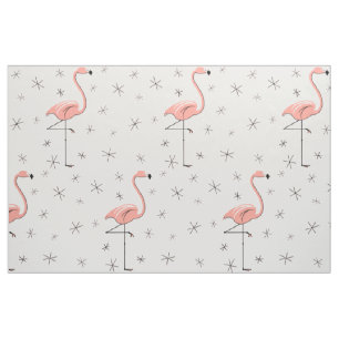 Flamingo Pink large pattern fabric