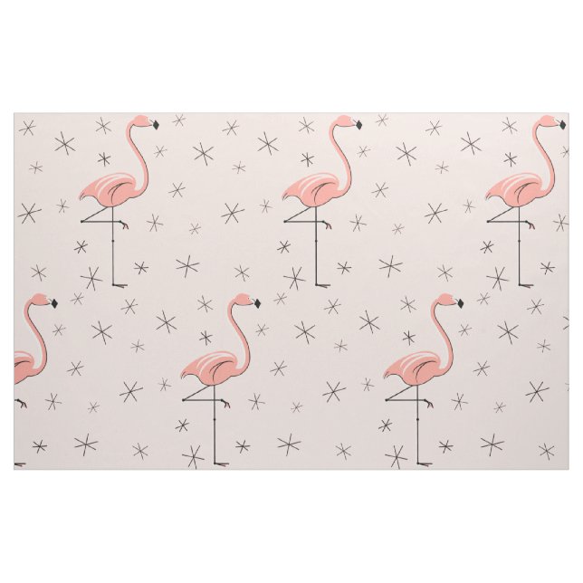 Flamingo Pink large pattern fabric (Fat Quarter)
