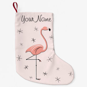 Flamingo Pink Name stocking