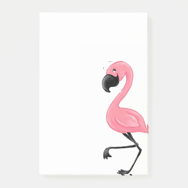 Flamingo Pink Post-It Notes (Front)
