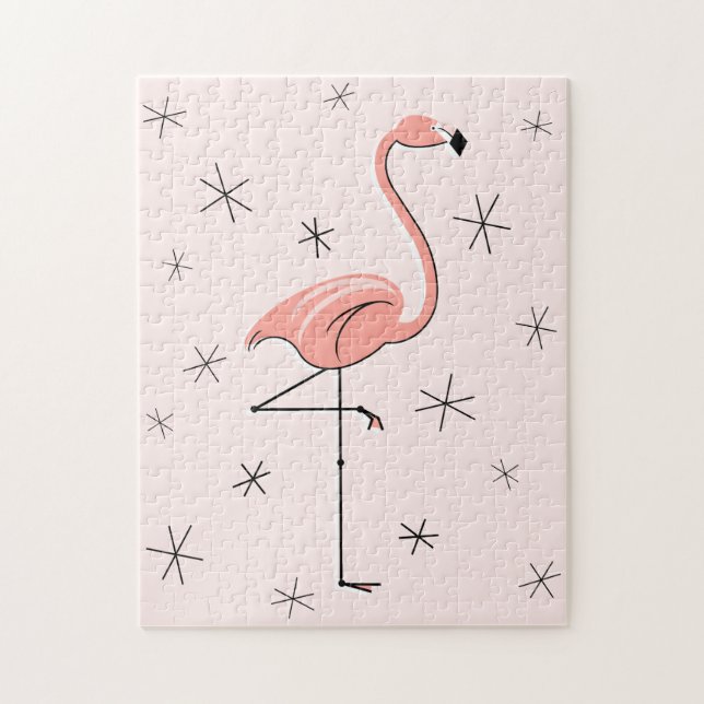 Flamingo Pink puzzle (Vertical)