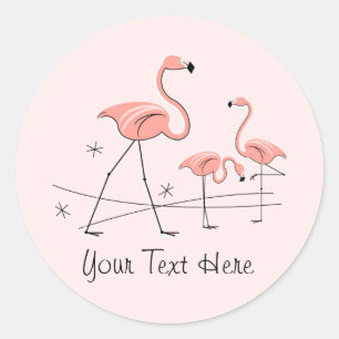 Flamingo Pink Trio 2 Text sticker