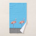 Flamingo Pink Tropical Teal Black White Fun