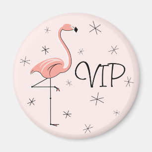 Flamingo Pink VIP magnet