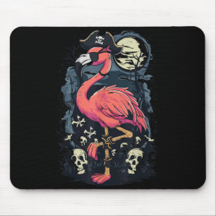 Flamingo Pirate Mouse Mat
