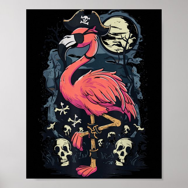 Flamingo Pirate Poster (Front)