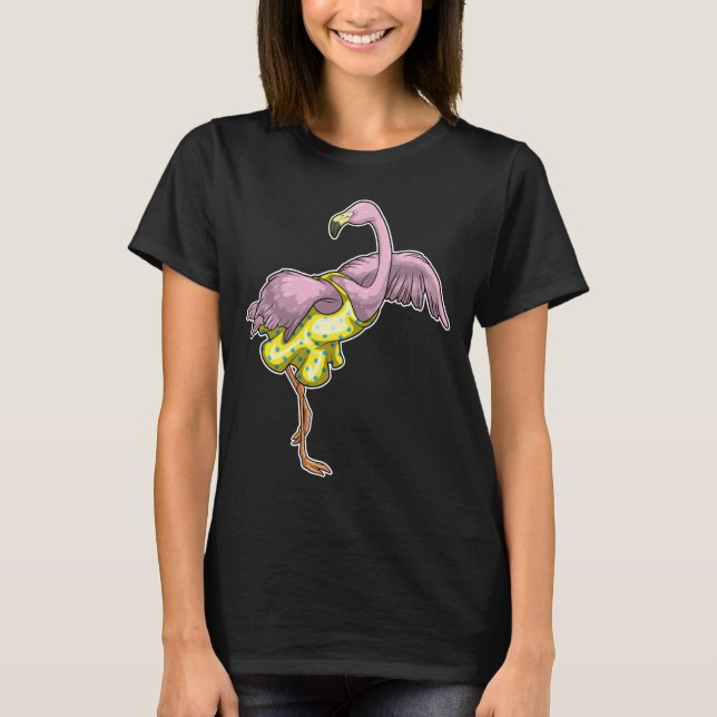 Flamingo Polka Dots Dress T-Shirt (Front)