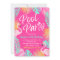 Flamingo Pool Party Birthday Invitation | Pool