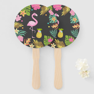 Flamingo Pool Party Hand Fan Flamingo Party Favour