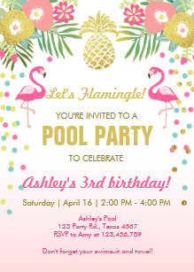 pool party invitations announcements zazzle uk