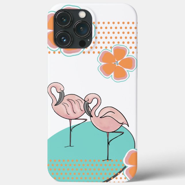 Flamingo Poolside Case-Mate iPhone Case (Back)