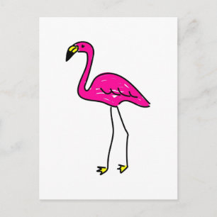 flamingo postcard