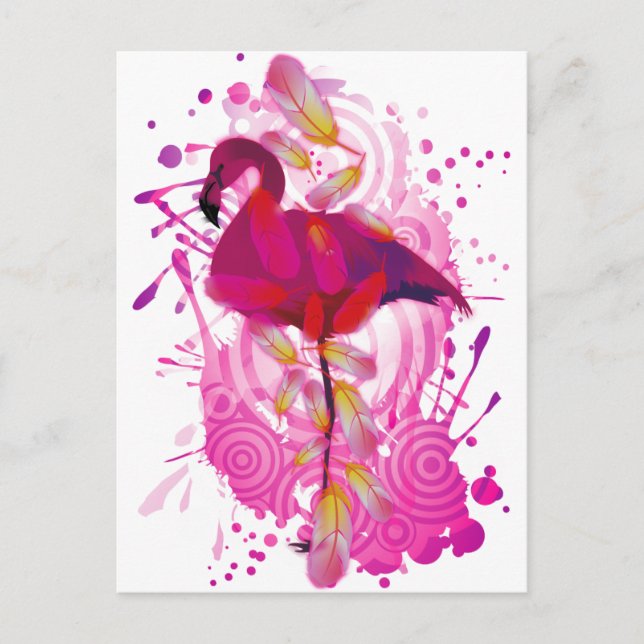Flamingo Postcard (Front)