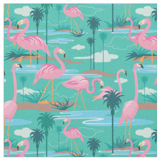 Flamingo  Print Fabric