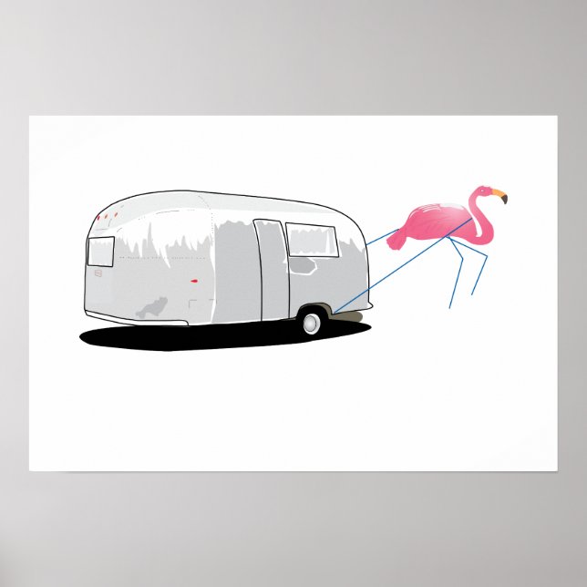 Flamingo pulling poster (Front)