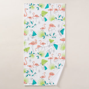 Flamingo-rama Bath Towel