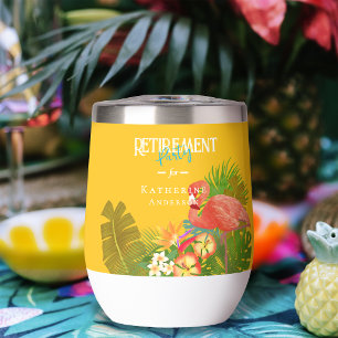 Flamingo Retirement Yellow Orange 