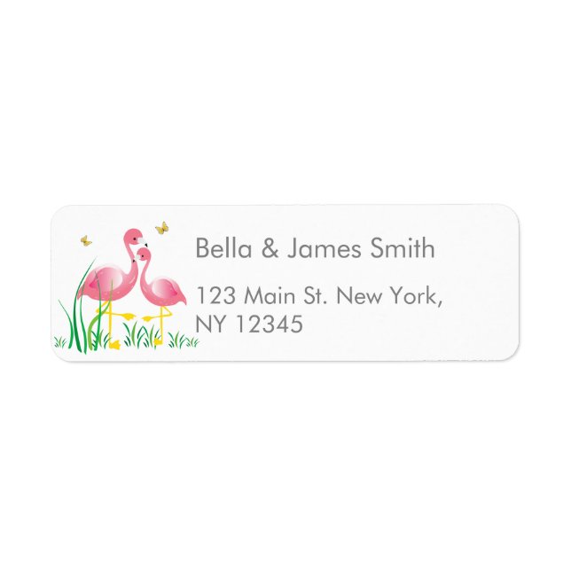 Flamingo Return Address Label (Front)