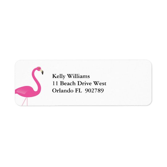 Flamingo Return Address Labels
