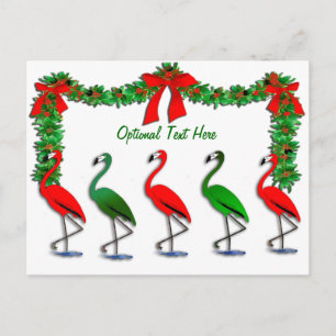 Flamingo Rockettes Dancing Show Postcard