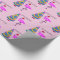 Flamingo Santa Pink Christmas Wrapping Paper