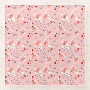 Flamingo Santas Pink Multi coaster