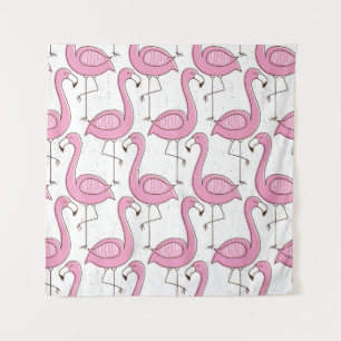 Flamingo seamless pattern, vintage exotic design  tapestry
