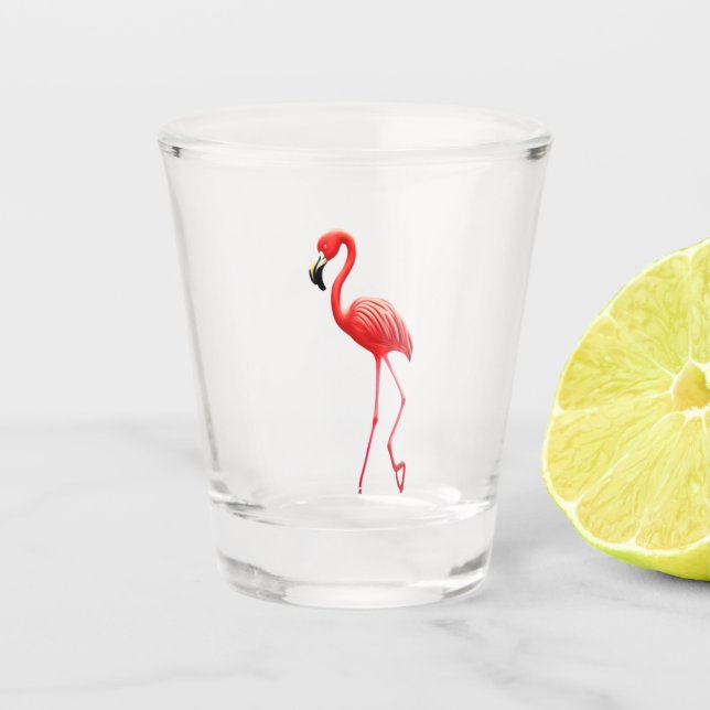 Flamingo Shot Glass (Front)