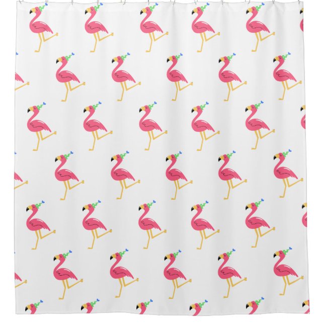 Flamingo Shower Curtain (Front)