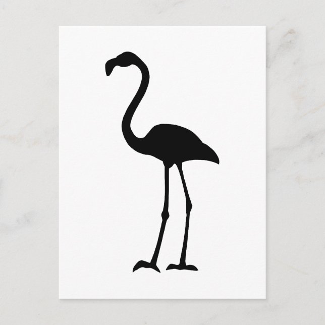 Flamingo Silhoutte Postcard (Front)
