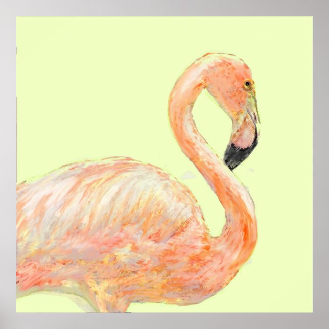 flamingo sketch poster (Front)