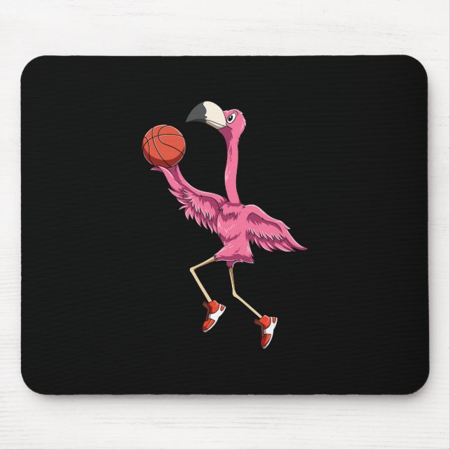 Flamingo Sketll Flamingo Playing Sketll Flamingo  Mouse Mat (Front)